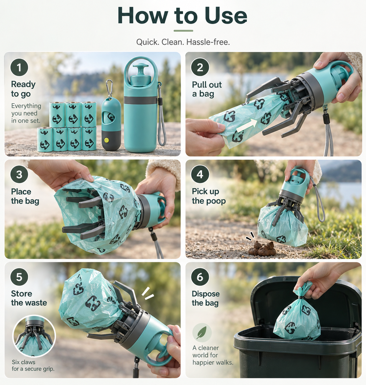 Dog Poop Scooper Set