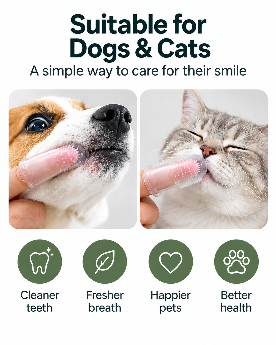 Soft Pet Finger Toothbrush — Free Gift